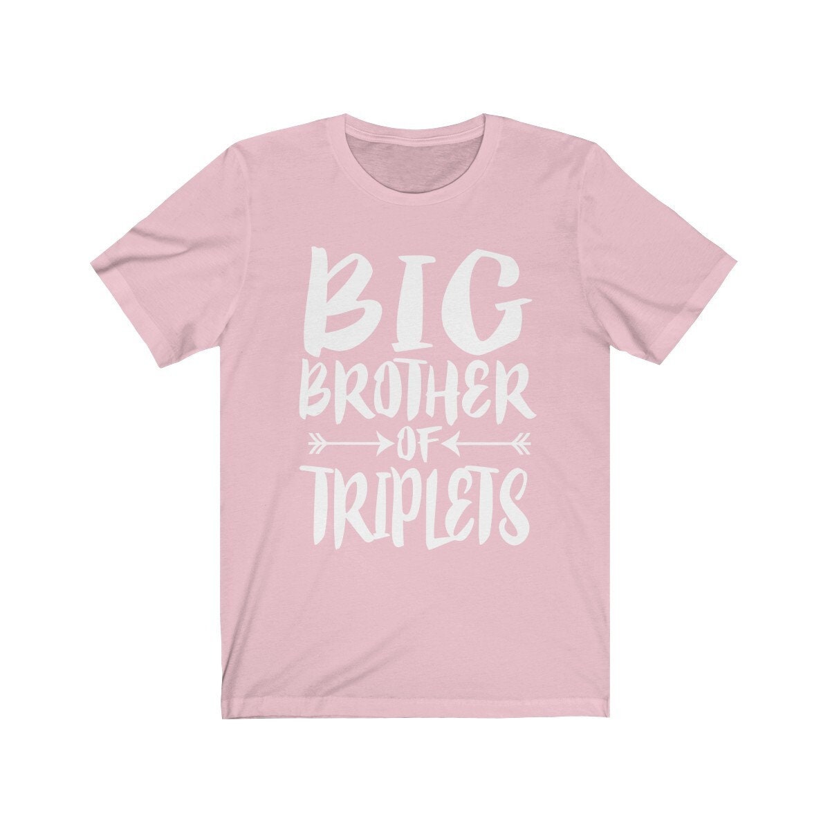 Big Brother Of Triplets Shirt, Big Brother Of Triplets Gift, Big Brother Of Triplets Announcement T-Shirt Image 4