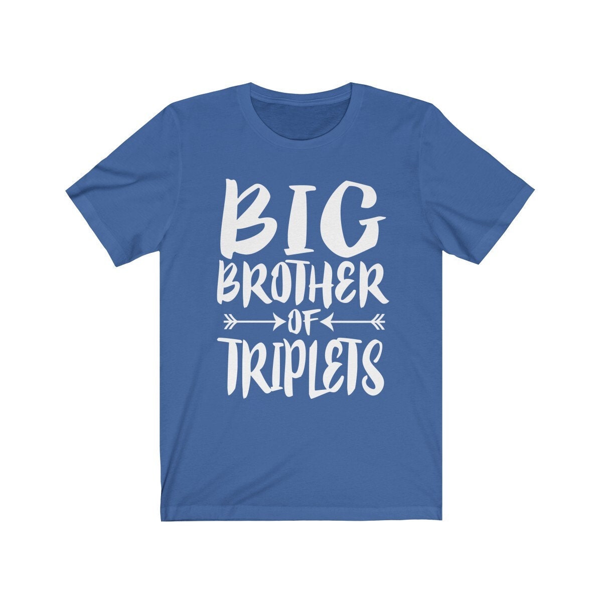 Big Brother Of Triplets Shirt, Big Brother Of Triplets Gift, Big Brother Of Triplets Announcement T-Shirt Image 3