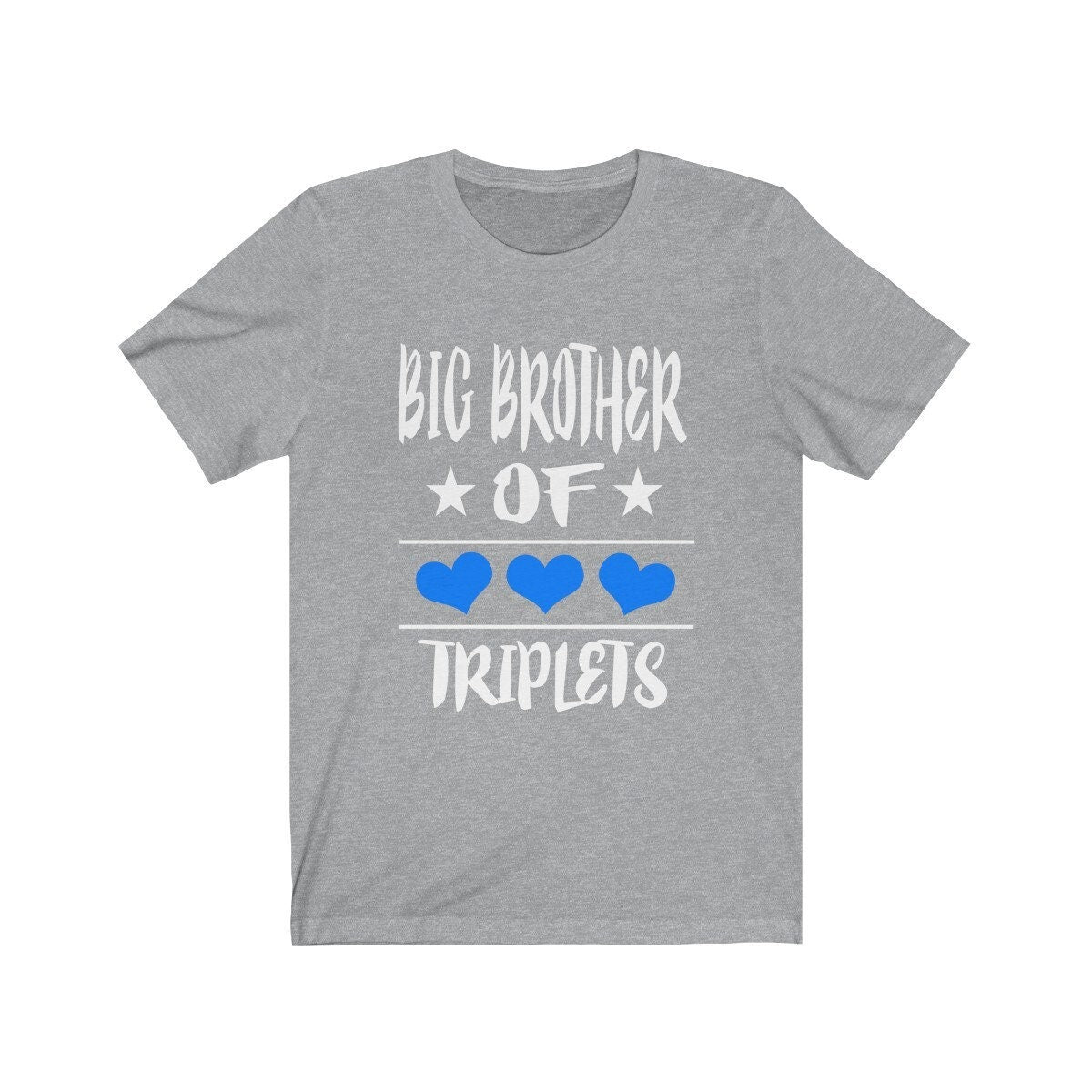 Big Brother of Triplets Shirt, Big Brother Of Triplets Gift, Triplet Brother T-Shirt Image 3