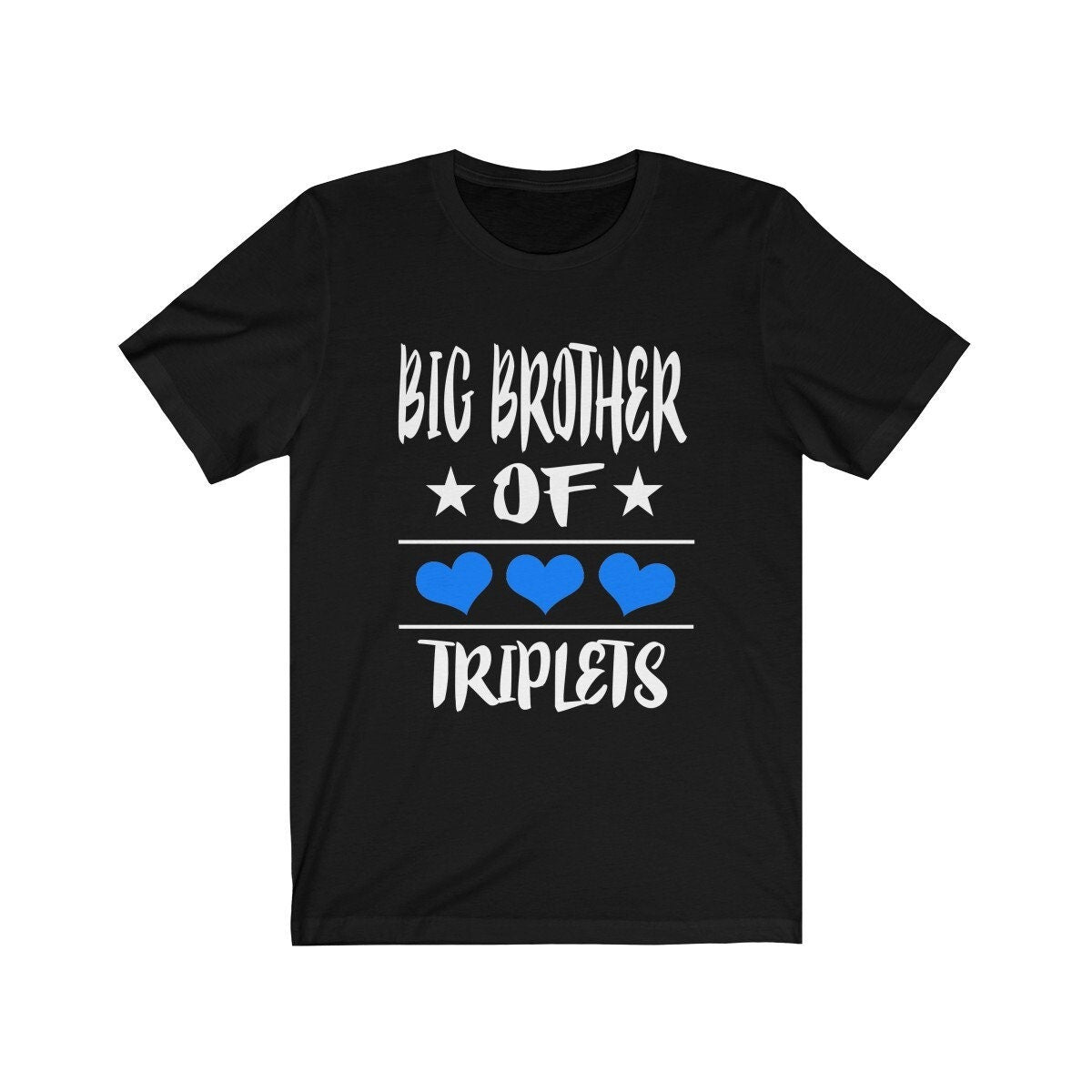 Big Brother of Triplets Shirt, Big Brother Of Triplets Gift, Triplet Brother T-Shirt Image 1