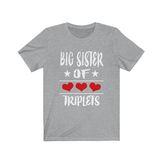Big Sister Of Triplets Shirt - big sister of triplets design