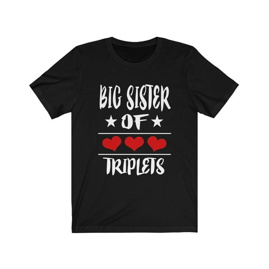 Big Sister Of Triplets Shirt - big sister of triplets design
