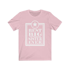 Best big sister ever girls sibling announcement tee