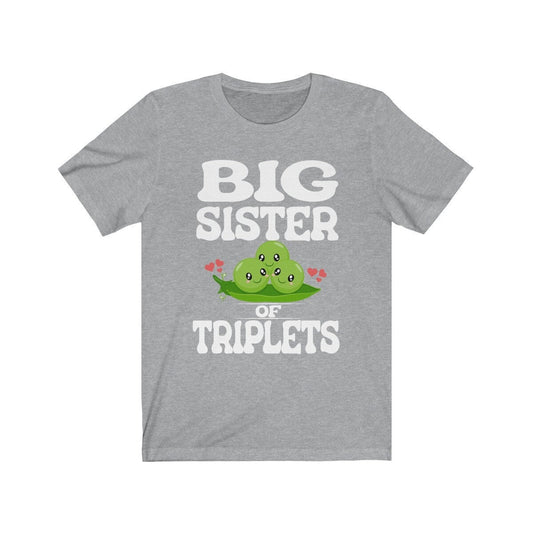 Big Sister Of Triplets Shirt - big sister of triplets print design