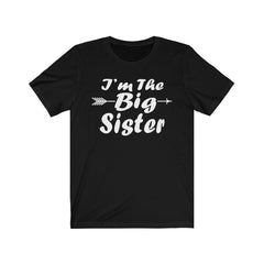 I am the big sister sibling announcement gift tee for girl