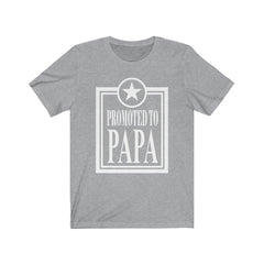 Promoted To Papa T-Shirt - promoted to papa print design
