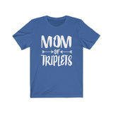 Mom Of Triplets Shirt, Mom Of Triplets Gift, Mother Triplets Pregnancy Announcement T-Shirt Image 3