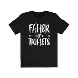 Dad Father Of Triplets Shirt, Dad Of Triplets Shirt, Dad Of Triplets Gift, Triplet Dad T-Shirt Image 2