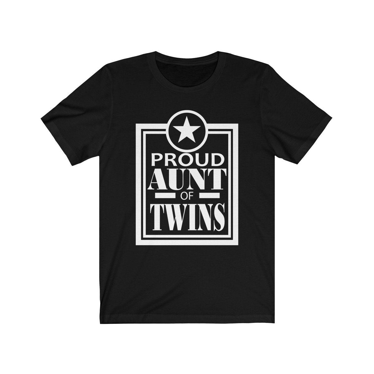 Proud Aunt Of Twins Shirt, Aunt Of Twins Gift T-Shirt Image 1