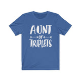 Proud Aunt Of Triplets Shirt, Aunt Of Triplets Gift T-Shirt Image 3