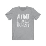 Proud Aunt Of Triplets Shirt, Aunt Of Triplets Gift T-Shirt Image 4