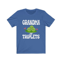 Grandma of triplets three peas in a pod family announcement tee