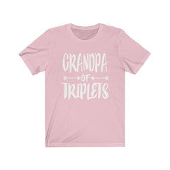Grandpa of triplets three peas in a pod family announcement tee