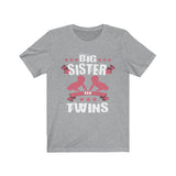 Big Sister Of Twins Shirt, Big Sister Of Twins Gift, Sister Twins Gift T-Shirt Image 2