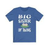 Big Sister Of Twins Shirt, Big Sister Of Twins Gift, Sister Of Twins Peas Gift T-Shirt Image 3