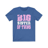 Big Sister Of Twins Shirt, Big Sister Of Twins Gift, Sister Of Twins T-Shirt Image 3
