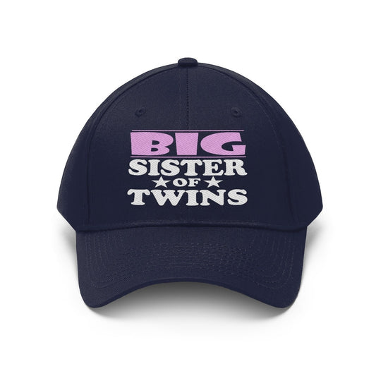 Big Sister Of Twins Hat - big sister of twins print design