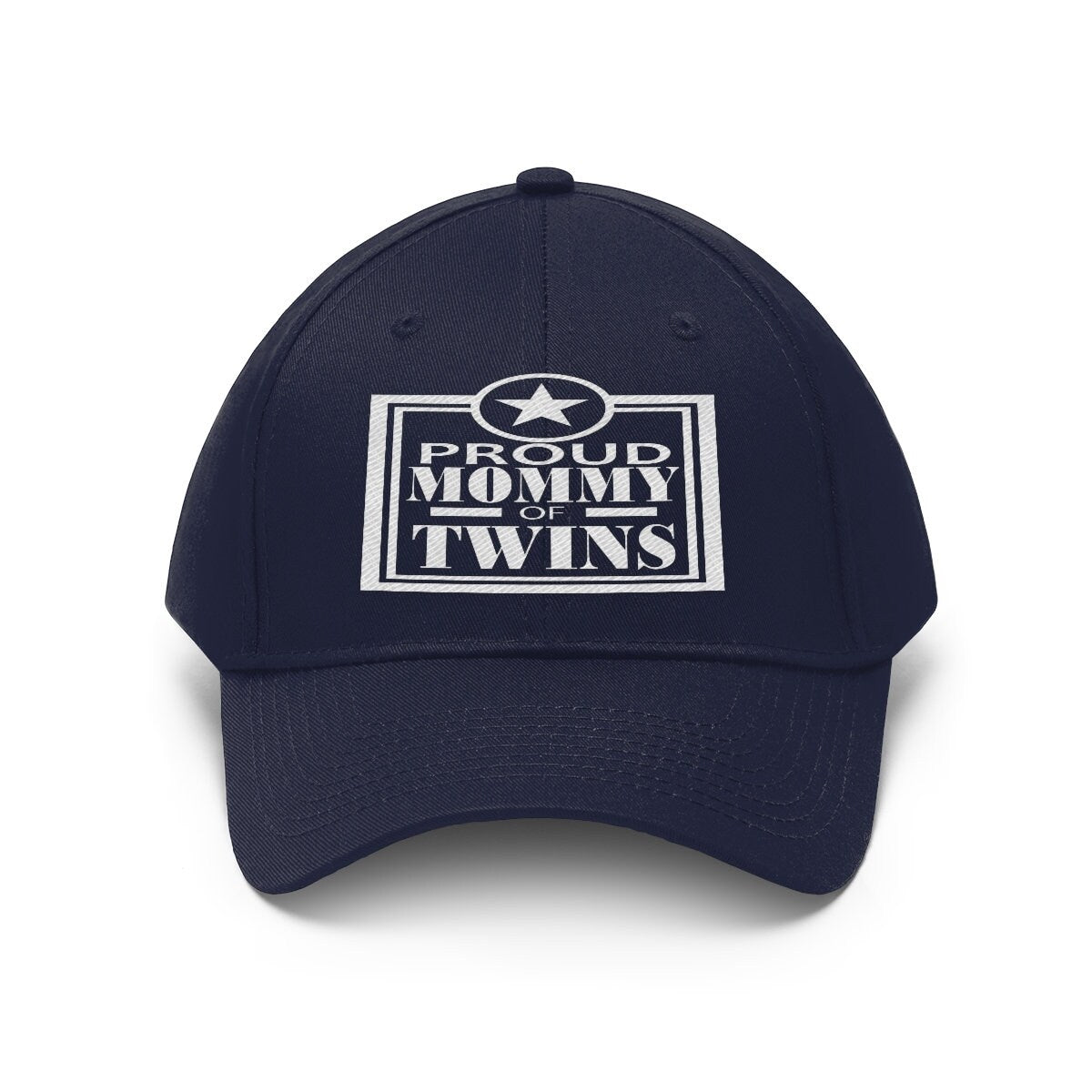 Proud Mommy Of Twins Hat, Mom Of Twins Gift, Mom Gift Unisex Twill Hat Image 1
