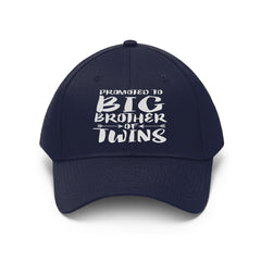 Promoted To Big Brother Of Twins Hat - big brother of twins print design