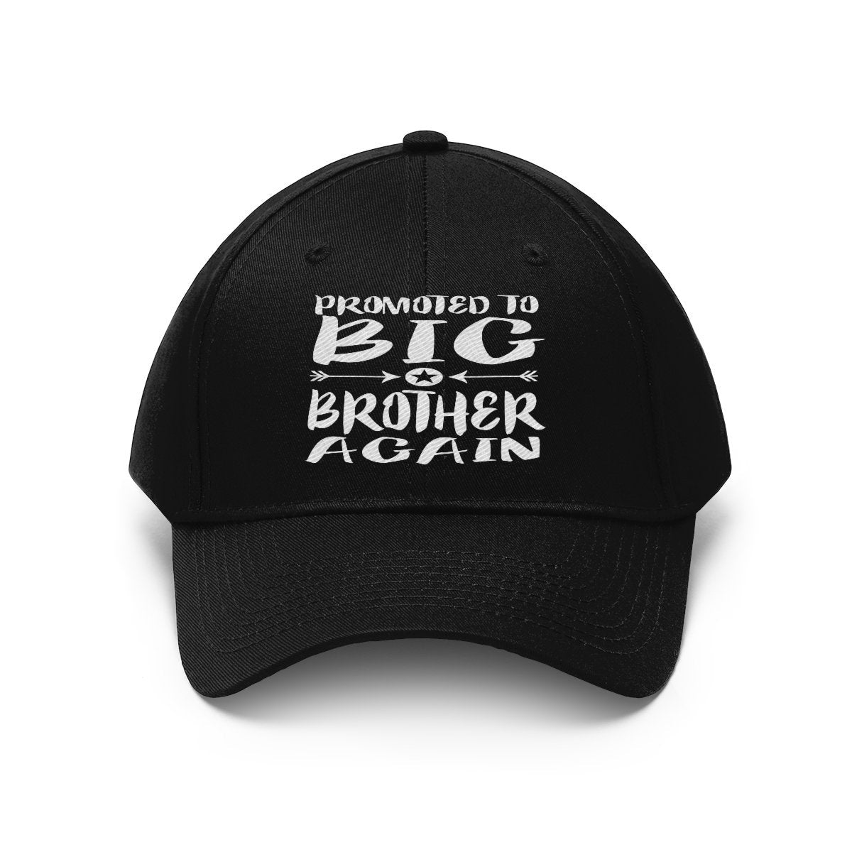 Promoted To Big Brother Again Hat, Big Brother Again Gift Unisex Twill Hat Image 1