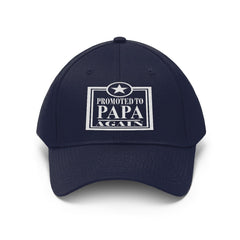 Promoted To Papa Dad Father Hat - papa print design