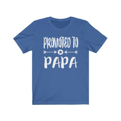 Promoted to papa new dad father announcement tee