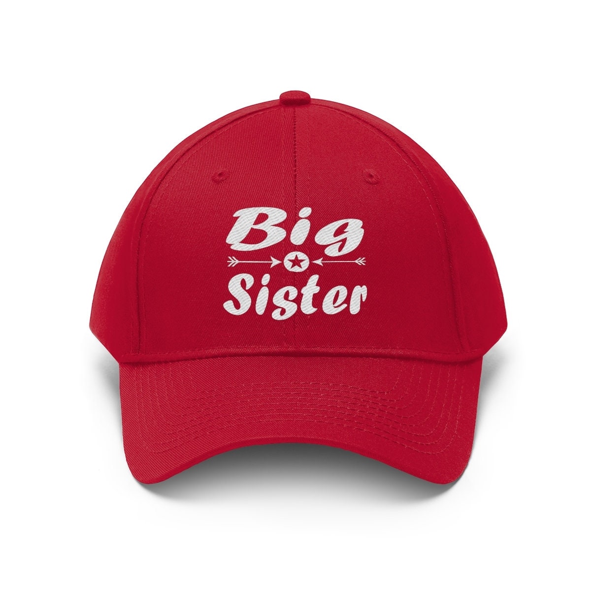 Big Sister Announcement Gift Unisex Twill Hat Image 3