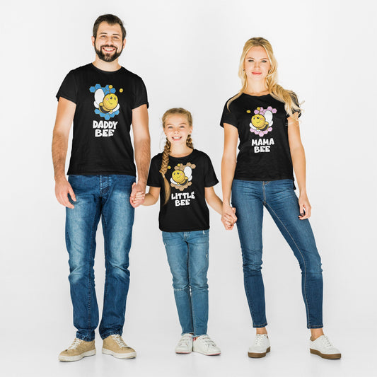 Bee Family Matching Dad Mom Brother Sister Baby Animal Gift T-Shirts Image 2