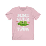 Big Sister Of Twins Shirt, Big Sister Of Twins Gift, Sister Twins Shirt, Peas New Sister Announcement T-Shirt Image 3