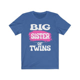 Big Sister Of Twins Shirt, Big Sister Of Twins Gift, Twins Sister Gift, Big Sister Of Twins Announcement T-Shirt Image 4