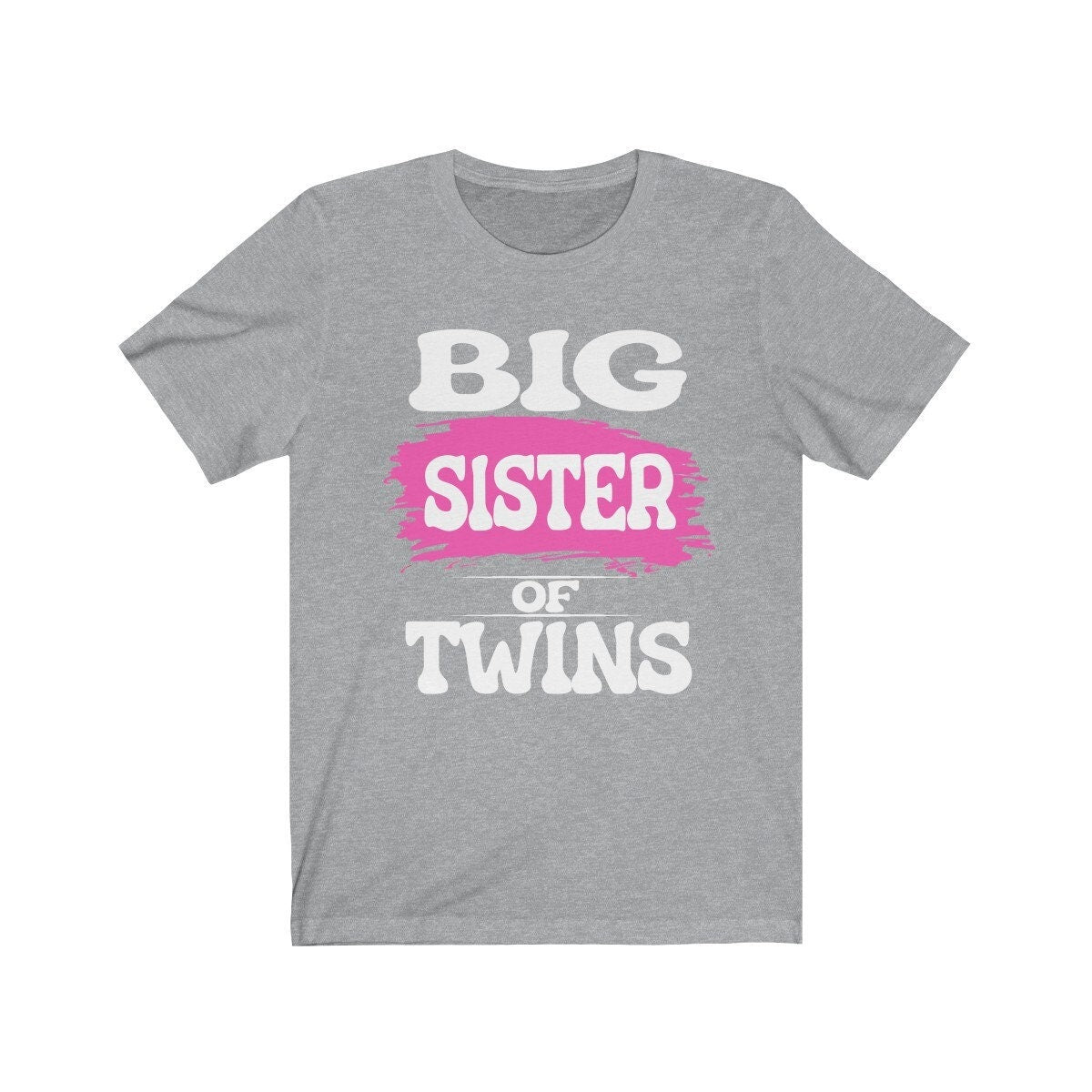Big Sister Of Twins Shirt, Big Sister Of Twins Gift, Twins Sister Gift, Big Sister Of Twins Announcement T-Shirt Image 2