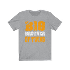 Big brother of twins classic sibling announcement tee for boy