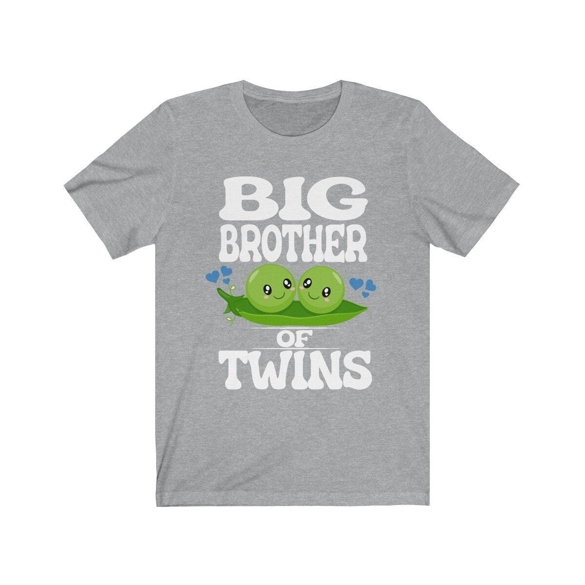 Big Brother Of Twins Shirt, Big Brother Of Twins Gift, Brother Of Twins Announcement, Twins Pregnancy Peas Gift T-Shirt Image 2
