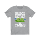 Big Brother Of Twins Shirt, Big Brother Of Twins Gift, Brother Of Twins Announcement, Twins Pregnancy Peas Gift T-Shirt Image 2