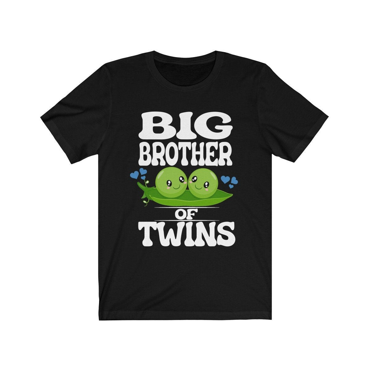 Big Brother Of Twins Shirt, Big Brother Of Twins Gift, Brother Of Twins Announcement, Twins Pregnancy Peas Gift T-Shirt Image 1