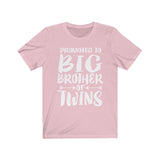 Promoted To Big Brother Of Twins Shirt, Big Brother Of Twins Shirt, Brother of Twins Announcement Peas Gift T-Shirt Image 4