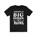 Promoted To Big Brother Of Twins Shirt, Big Brother Of Twins Shirt, Brother of Twins Announcement Peas Gift T-Shirt Image 2