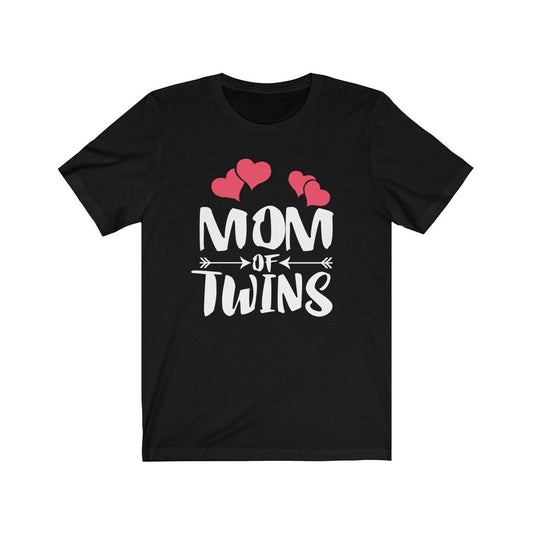 Mom of twins mother announcement gift tee for twin pregnancy