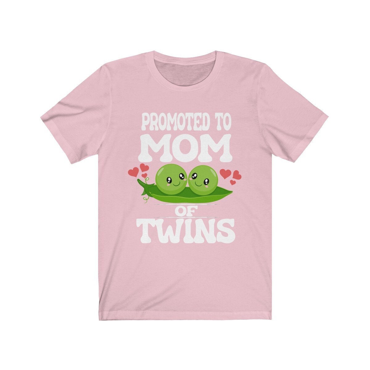 Promoted To Mom Of Twins Shirt, Mom Of Twins Gift, Mom Of Twins Announcement, Mother Of Twins Pregnancy Gift T-Shirt Image 3