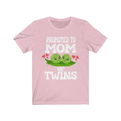 Promoted To Mom Of Twins Shirt - mom of twins design