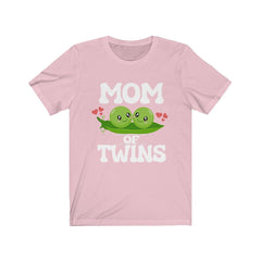 Mom of twins two peas in a pod pregnancy announcement tee