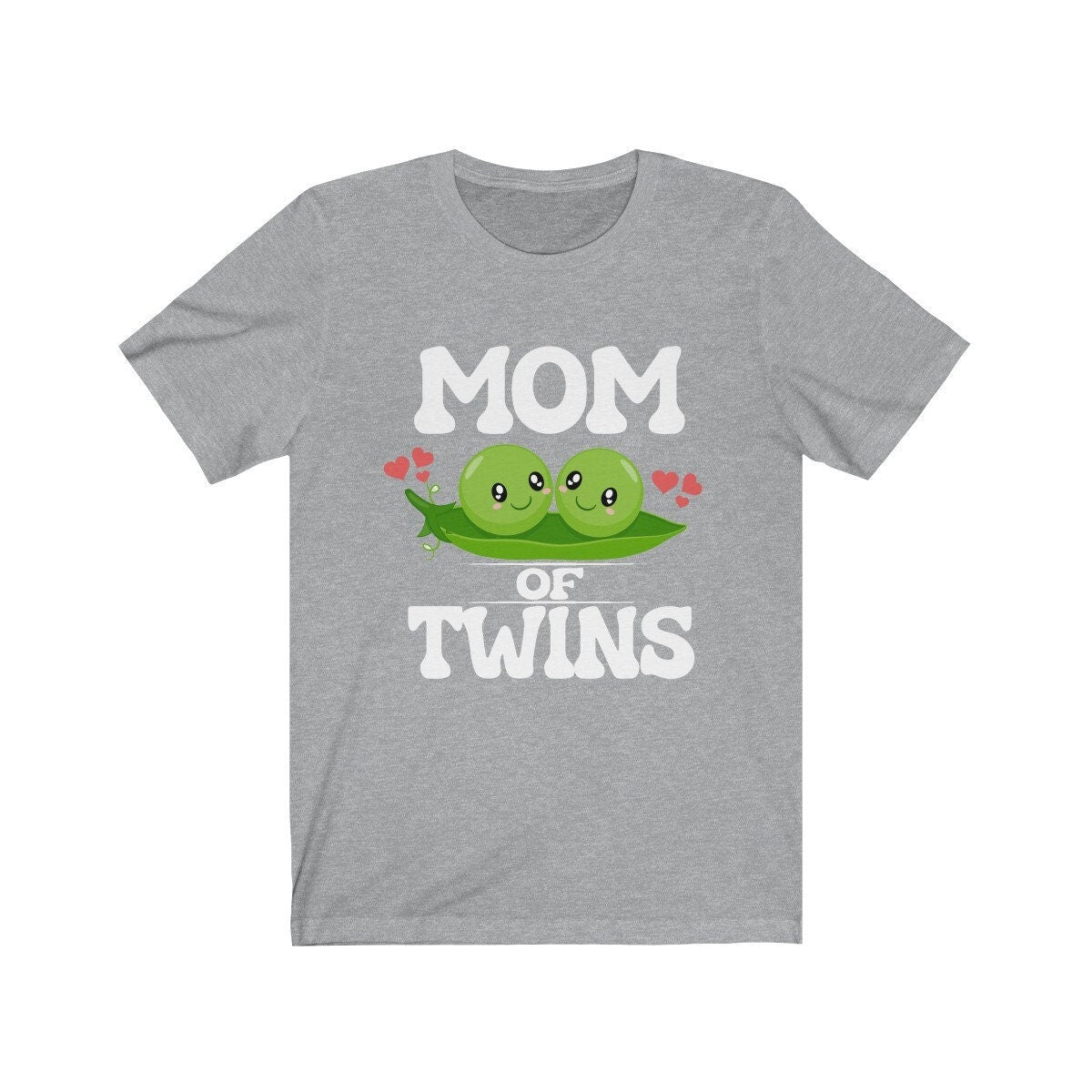 Mom Of Twins Shirt, Mom Of Twins Gift, Mom Of Twins Announcement, Mom Of Twins Pregnancy Mother Gift T-Shirt Image 1
