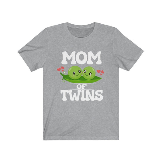 Mom of twins two peas in a pod pregnancy announcement tee