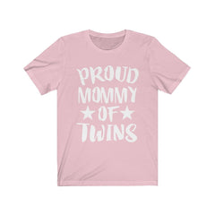 Proud mommy of twins mother announcement tee for twin pregnancy