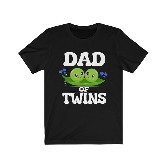 Dad of twins two peas in a pod announcement tee for new father