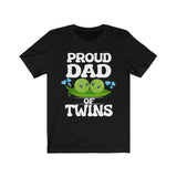 Proud Dad Of Twins Shirt, Dad Of Twins Shirt, Dad Of Twins Announcement Shirt, Father Of Twins Gift T-Shirt Image 1