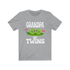 Grandpa Of Twins Announcement T-Shirt - grandpa of twins print design