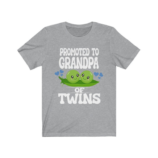 Promoted To Grandpa Of Twins T-Shirt - grandpa of twins print design