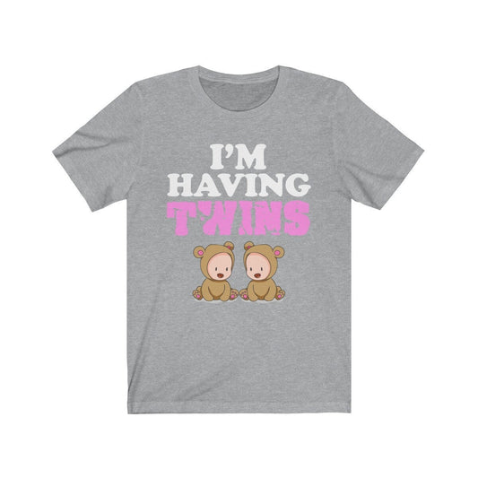 I am having twins mom of twins pregnancy announcement tee