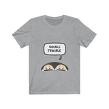 Double Trouble Mom Of Twins Shirt, Mom Of Twins Gift, Twins Mother Pregnancy Gift T-Shirt Image 4